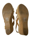 Prada Beige Leather Wedge