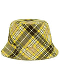 Luxury Burberry Vintage Check Reversible Bucket Hat Yellow