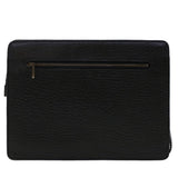 Luxury BurberrySs Clutch Bag Leather Black Auth ep1119