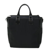 Luxury Burberry Tote Bag Canvas Black Auth ep1588