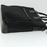 Luxury Burberry Tote Bag Canvas Black Auth ep1588