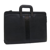 Luxury BurberrySs Hand Bag Leather Black Auth ep1643