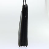 Luxury BurberrySs Hand Bag Leather Black Auth ep1643