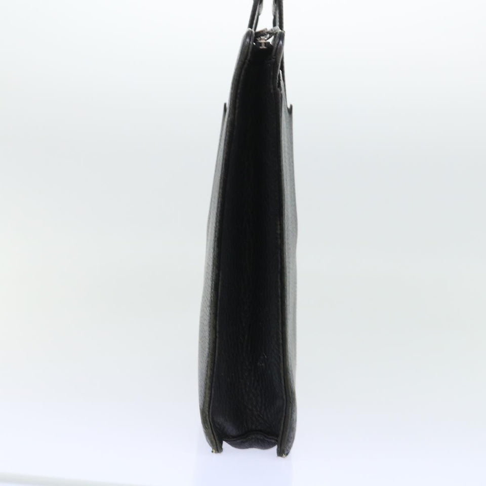 Luxury BurberrySs Hand Bag Leather Black Auth ep1643