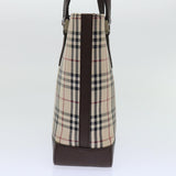 Luxury Burberry Shoulder Bag Nylon Leather Beige Auth ep1699