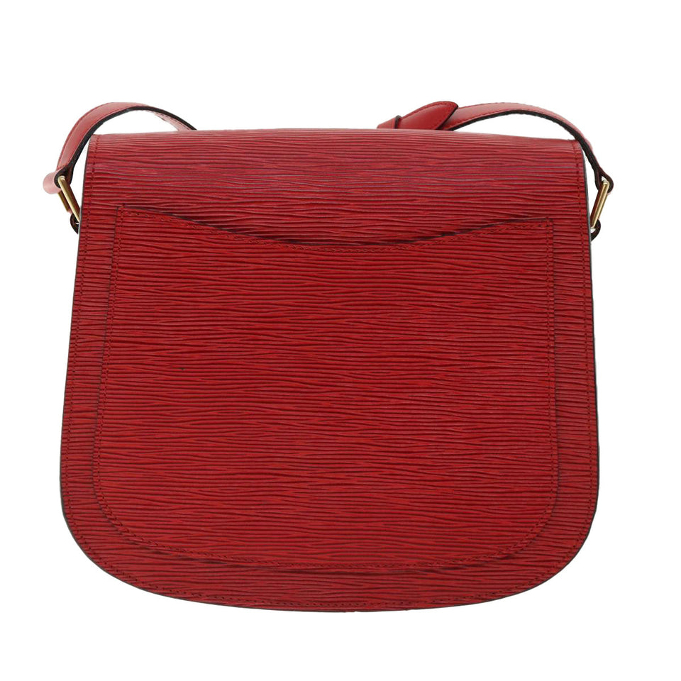 Louis Vuitton Epi Saint Cloud GM Shoulder Bag Red LV Auth ep218