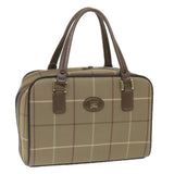 Luxury BurberrySs Nova Check Boston Bag Nylon Canvas Brown Auth ep2180