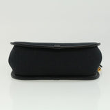 Gucci Micro GG Canvas Bamboo Chain Shoulder Bag Black Gold ep231