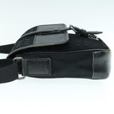 Luxury Burberry Shoulder Bag Canvas Leather Black Auth ep2582