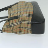 Luxury Burberry Nova Check Shoulder Bag Canvas Beige Auth ep2883