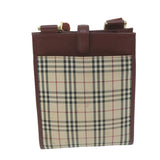 Luxury Burberry Nova Check Shoulder Bag Canvas Beige Auth ep3200