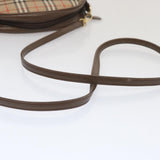 Luxury BurberrySs Nova Check Shoulder Bag Canvas Beige Auth ep3529
