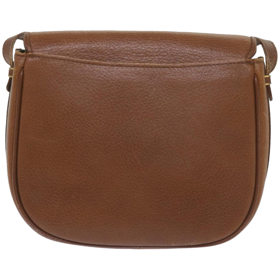 Luxury BurberrySs Shoulder Bag Leather Brown Auth ep3582