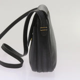 Luxury BurberrySs Shoulder Bag Leather Black Auth ep3585