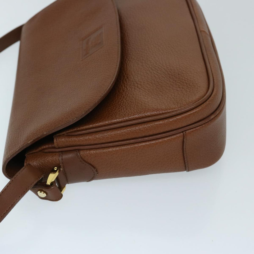Luxury BurberrySs Shoulder Bag Leather Brown Auth ep3760