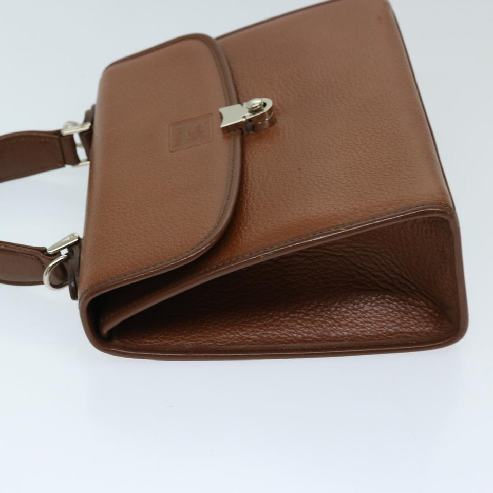 Luxury BurberrySs Hand Bag Leather 2way Brown Auth ep3762