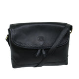 Luxury BurberrySs Shoulder Bag Leather Black Auth ep3768