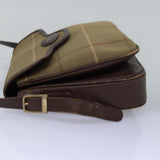 Luxury BurberrySs Nova Check Shoulder Bag Canvas Beige Brown Auth ep4359
