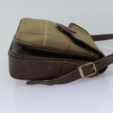 Luxury BurberrySs Nova Check Shoulder Bag Canvas Beige Brown Auth ep4359