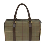 Luxury BurberrySs Nova Check Boston Bag Canvas Beige Auth ep4373