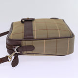 Luxury BurberrySs Nova Check Shoulder Bag Canvas Brown Auth ep4438