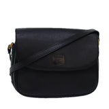 Luxury BurberrySs Shoulder Bag Leather Black Auth ep4503