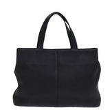 Luxury BurberrySs Hand Bag Leather Black Auth ep4536