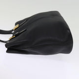 Luxury BurberrySs Hand Bag Leather Black Auth ep4536