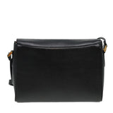 Luxury BurberrySs Shoulder Bag Leather Black Auth ep4638