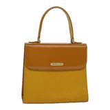 Luxury BurberrySs Hand Bag Leather Yellow Auth ep4711