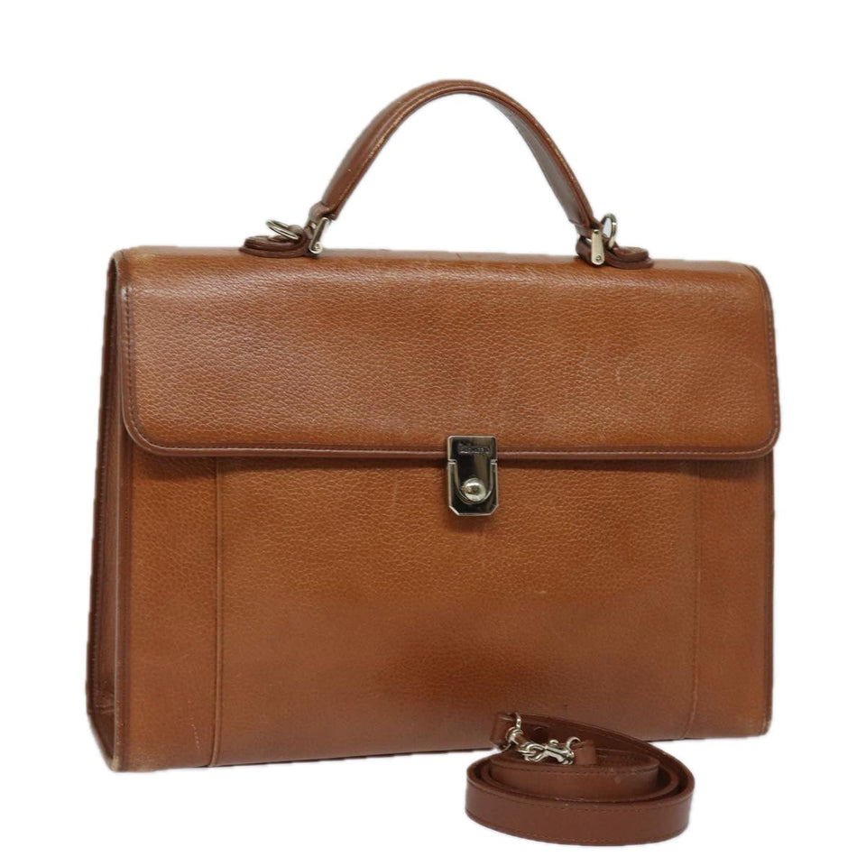 Luxury BurberrySs Hand Bag Leather 2way Brown Auth ep4729