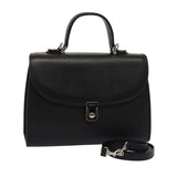 Luxury BurberrySs Hand Bag Leather 2way Black Auth ep4940