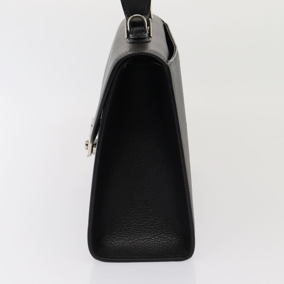 Luxury BurberrySs Hand Bag Leather 2way Black Auth ep4940