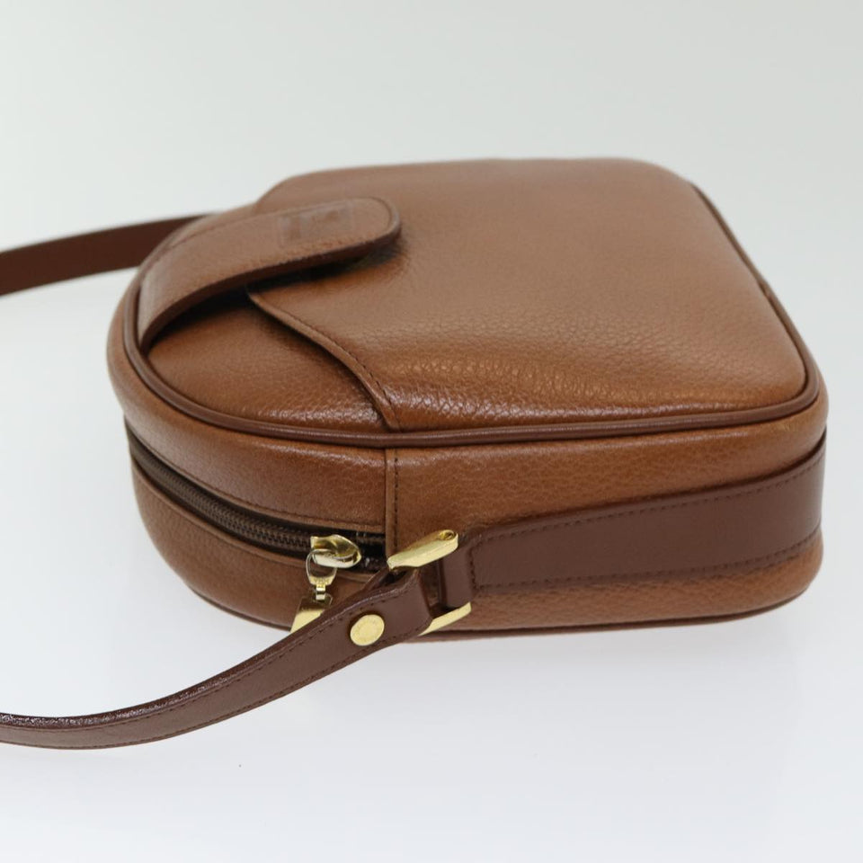 Luxury BurberrySs Shoulder Bag Leather Brown Auth ep5049