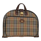 Luxury BurberrySs Nova Check Garment Cover Canvas Beige Brown Auth ep5154