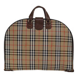 Luxury BurberrySs Nova Check Garment Cover Canvas Beige Brown Auth ep5154