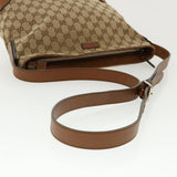 Gucci Web Sherry Line GG Canvas Shoulder Bag Beige Brown Green 337598 ep701