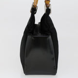 Gucci Bamboo Shoulder Bag Nylon Leather Black 000•1014•0575 5 ep820