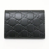 Gucci Card Case 251727 leather black Interlocking G