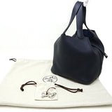 Hermes Handbag Taurillon Clemence Bruny Pico Tan Lock MM
