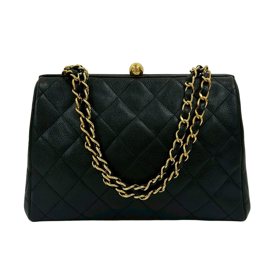 Chanel Matelassé Matte Caviar Skin Shoulder Bag