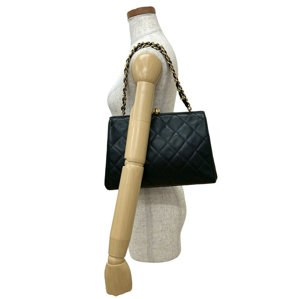 Chanel Matelassé Matte Caviar Skin Shoulder Bag
