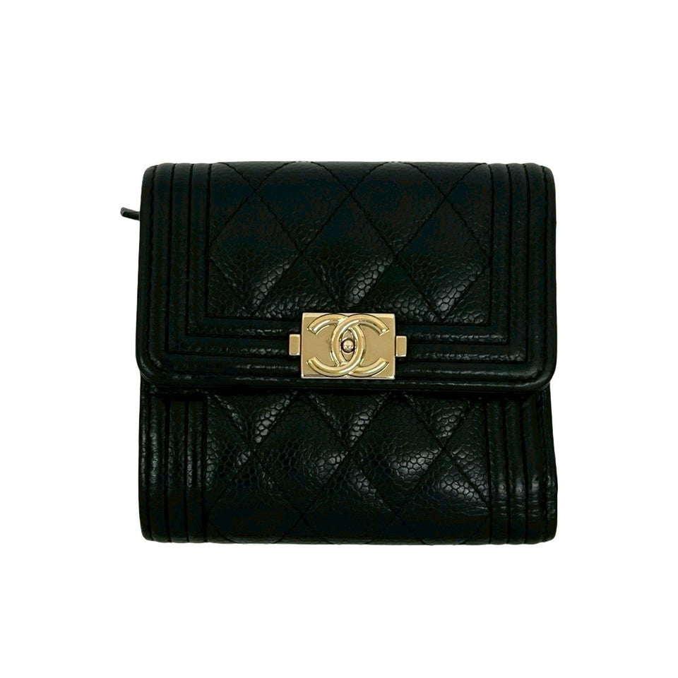 Chanel Matelassé Caviar Skin Wallet