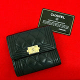 Chanel Matelassé Caviar Skin Wallet