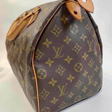 Louis Vuitton Monogram Handbag, Brown, Coated Canvas