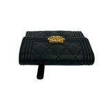 Chanel Boy Chanel Caviar Trifold Wallet