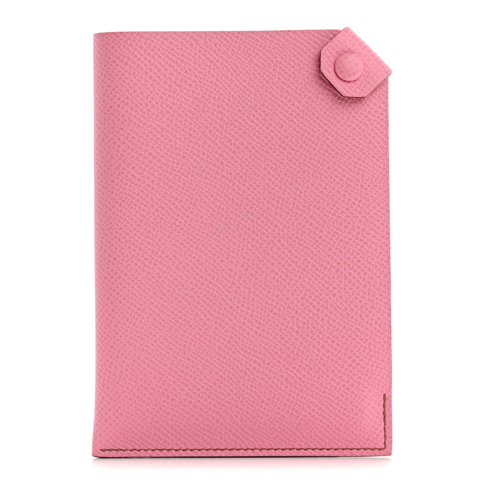 Hermes Epsom Tarmac PM Passport Holder Mauve Sylvestre