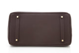 HermesChocolate 35 CM Birkin Handbag