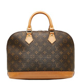 Louis Vuitton Monogram Handbag PVC/Leather Brown