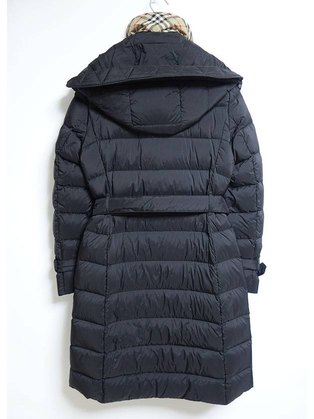 Luxury Burberry WoMen's Double Breasted Hooded Padded Black